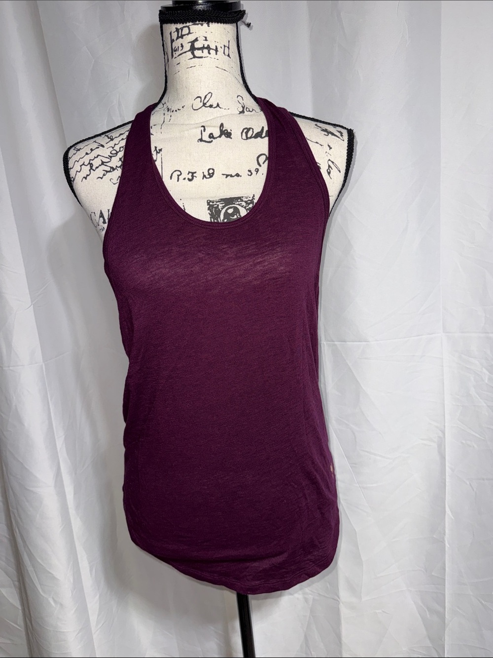 PINK Victoria's Secret Racerback Tank Top - Deep Plum